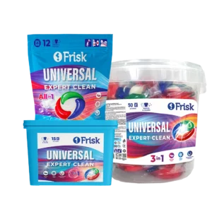 Universal Laundry Capsules "EXPERT CLEAN", TM "FRISK"